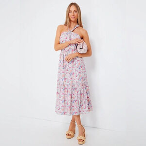Tuckernuck Floral Maxi Dress - Pink and Blue